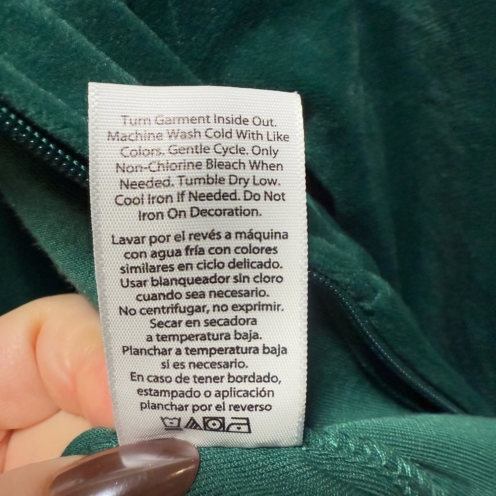 Juicy Couture Women's Evergreen Green Velour Hoodie & Pants Set size L - Picture 8 of 10